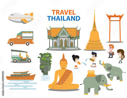 Travel thailand landmarks