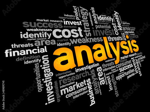 ANALYSIS word cloud, business concept
