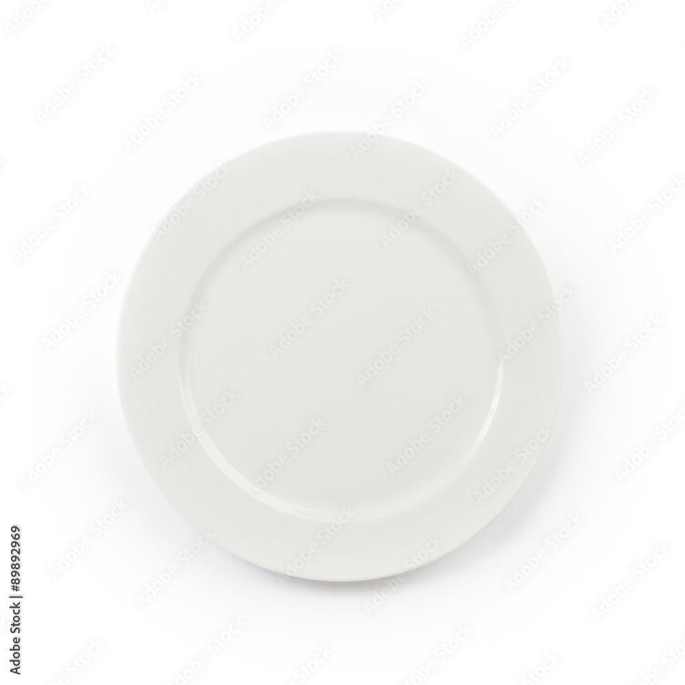white Ceramic Plate on white background white Ceramic Plate on white background