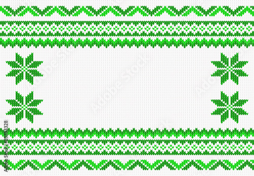 grün und weiß gestrickter Hintergrund 