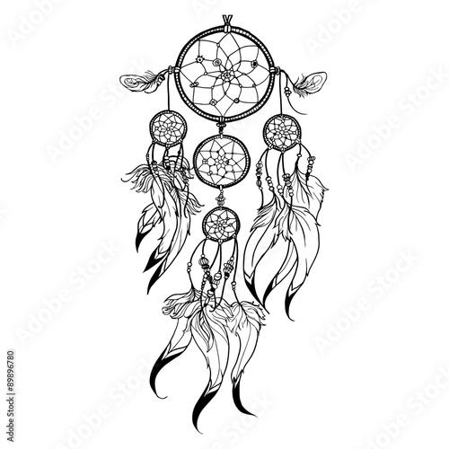 Doodle Dreamcatcher Illustration