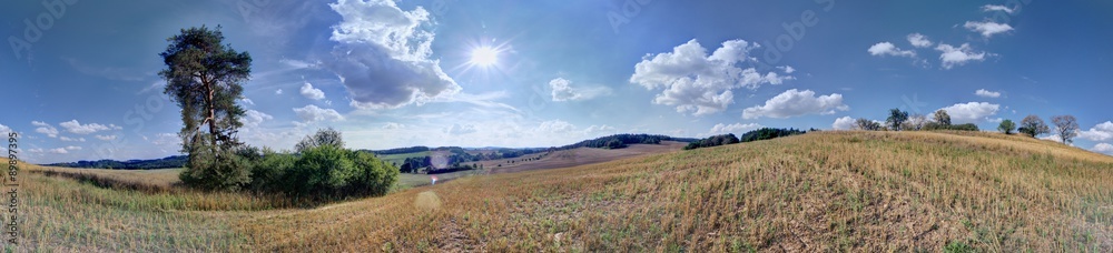 Fototapeta premium 360° XXL Panorama auf dem Feld
