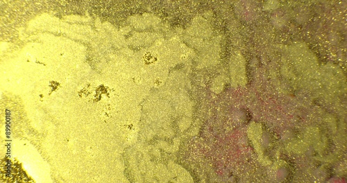 Wallpaper Mural Color drops floating in oil and water over a colorful underground with oil painting effect. Shot on RED Torontodigital.ca