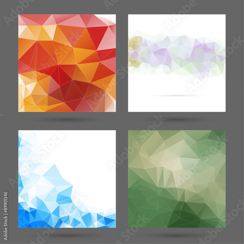 Abstract  background with polygonal elements.