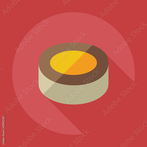 Flat modern design with shadow icons Japanese sushi