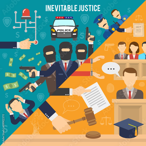 Justice Flat Color Concept