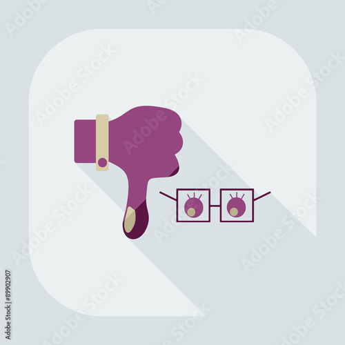 Flat modern design with shadow icon optics