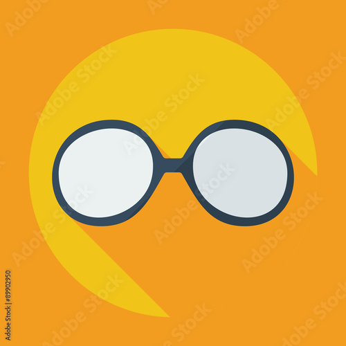 Flat modern design with shadow icon optics