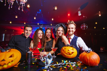 Party among pumpkins