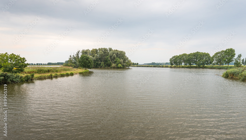 Overlooking a small lake on a cloudy summer day Overlooking a small lake on a cloudy summer day