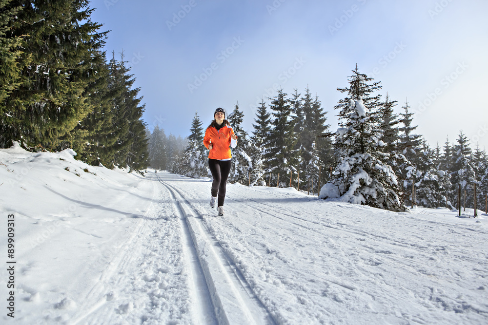 winter jogging