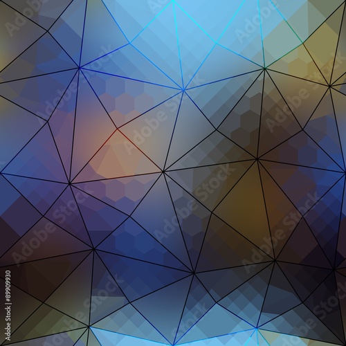Abstract geometric pattern on blur background.