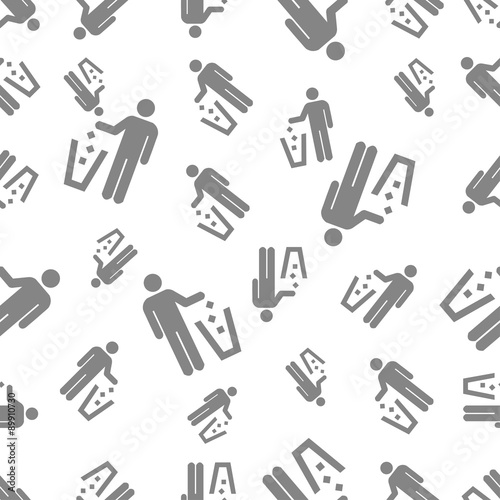 seamless pattern with litter