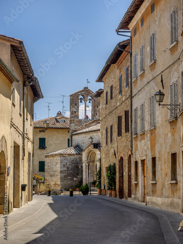 Small streets in San Quirico d Orcia