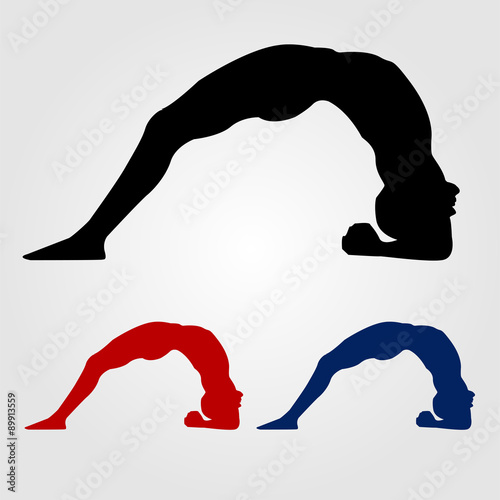 Bridge pose on forearm- Setu Bandha Sarvangasana