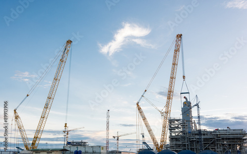 Construction Industry oil rig refinery working site