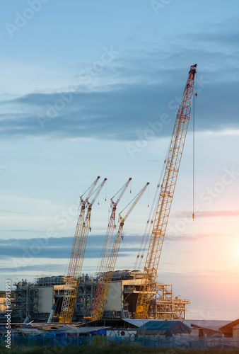 Construction Industry oil rig refinery working site