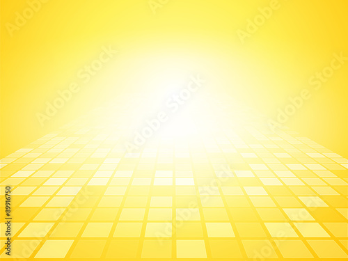 yellow brightly background with squares perspective