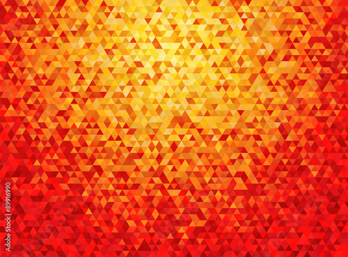 deep orange triangular background with vignette