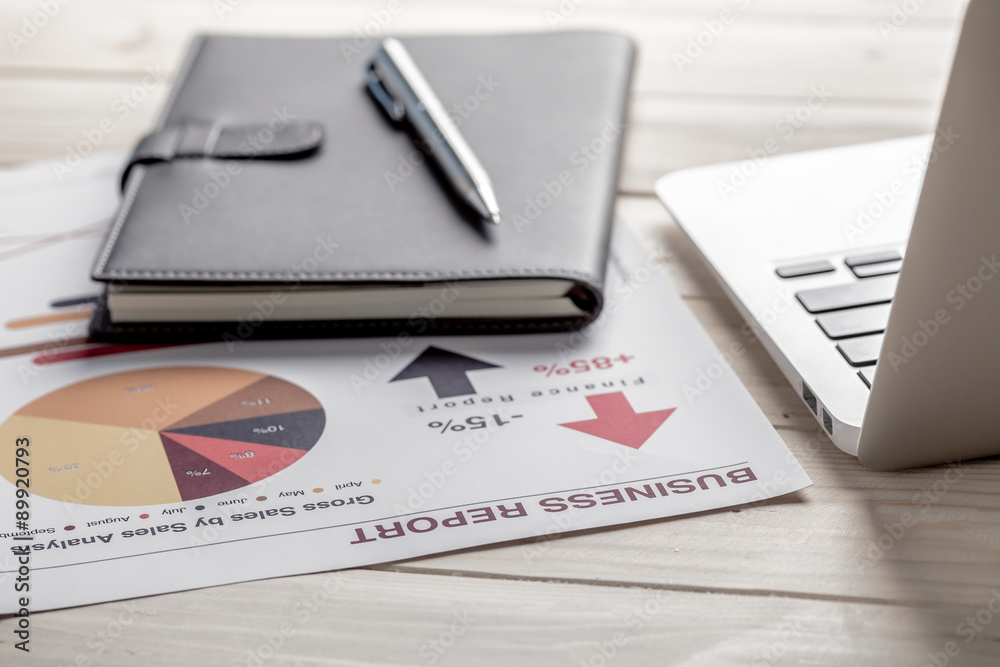 Showing business and financial report. Accounting Showing business and financial report. Accounting