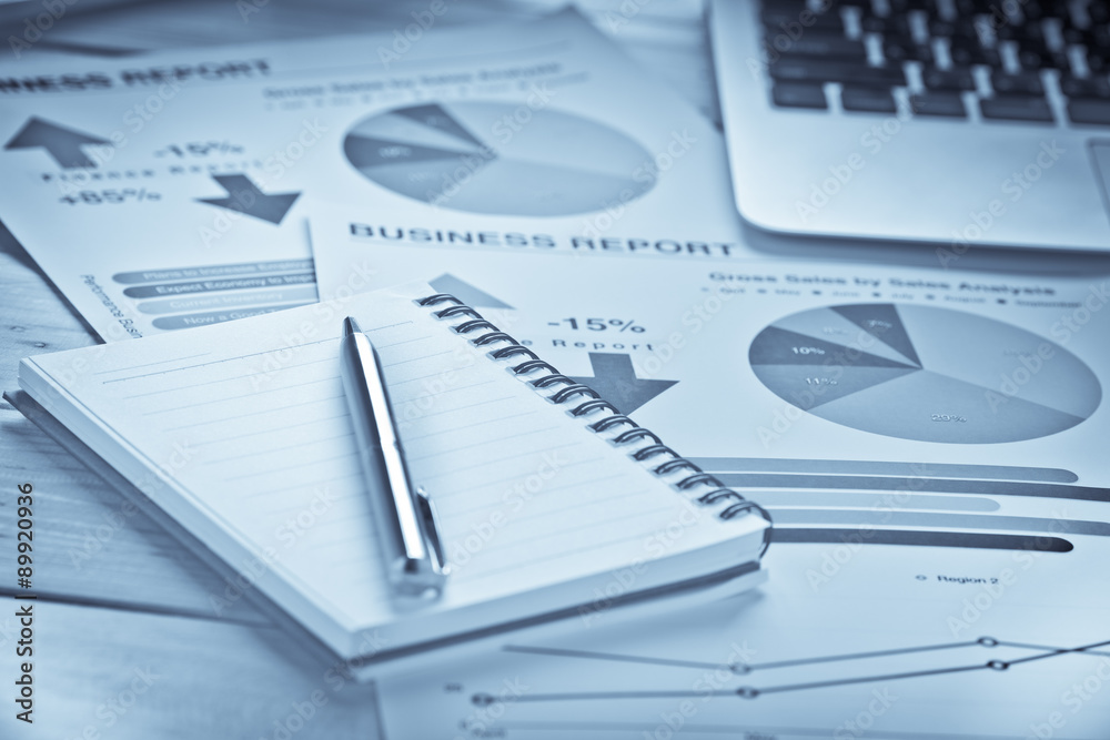 Showing business and financial report. Accounting Showing business and financial report. Accounting
