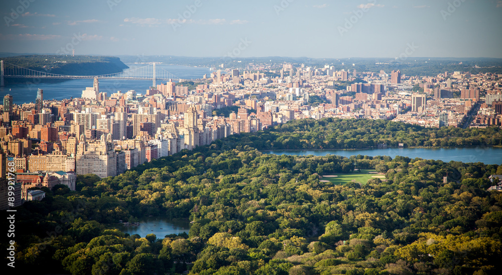 Central Park and Upper East Side in Manhattan New York