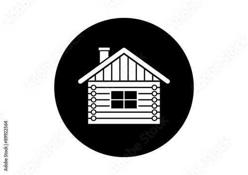 Log house vector icon