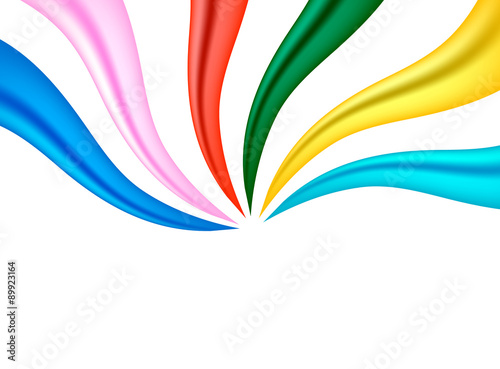 colourful fabric ribbon