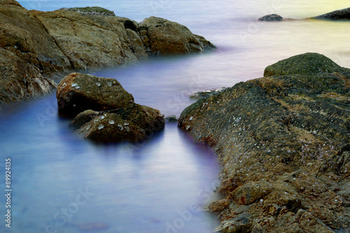 sea rock fog © prextimize