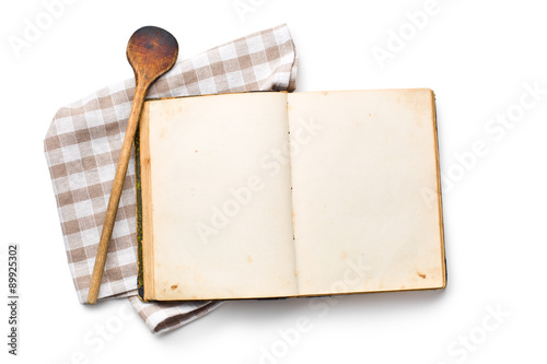open recipe book