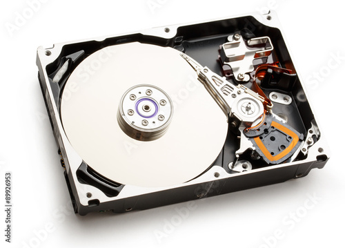 Hardisk's internal mechanism hardware photo