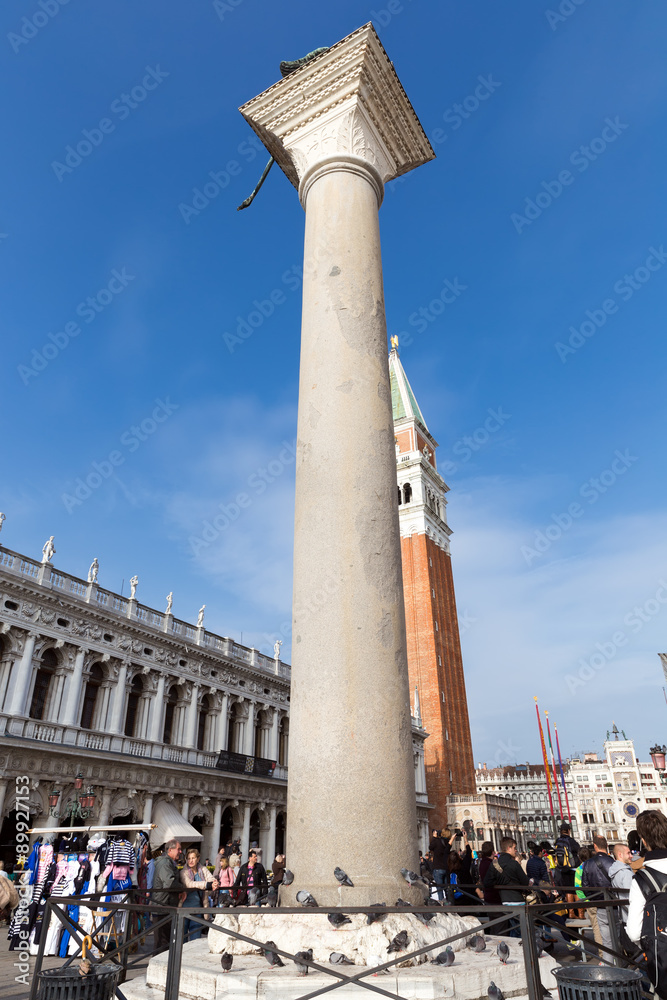 Fototapeta premium View to San Marco square in Venice. Venice is one of the most popular tourist destinations in the world