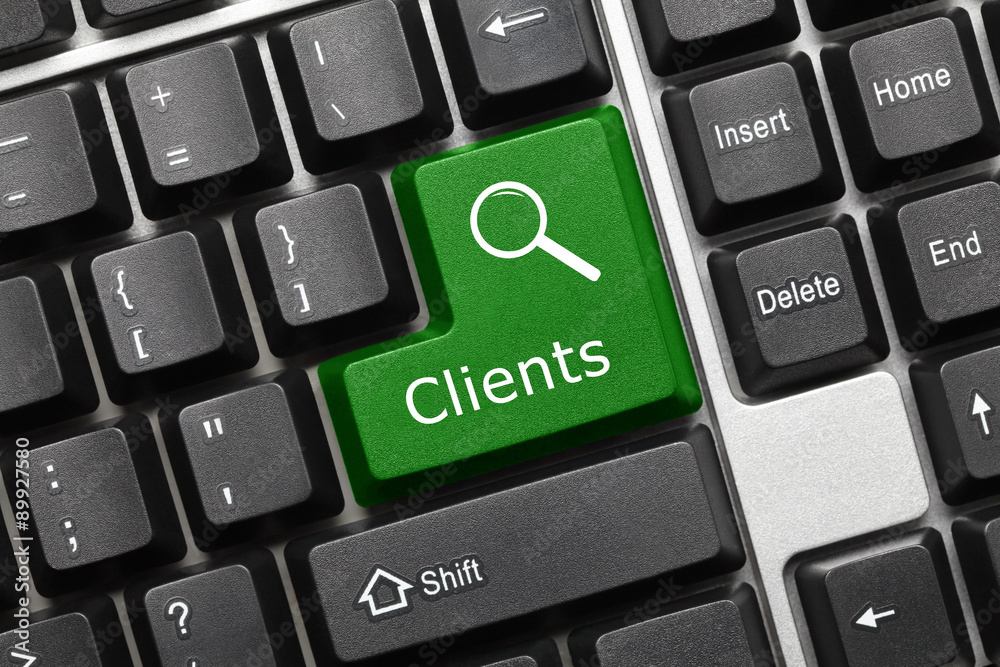Conceptual keyboard - Clients (green key) Conceptual keyboard - Clients (green key)