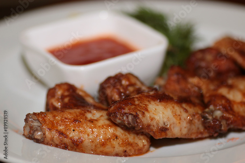 dish Chicken wings barbecue