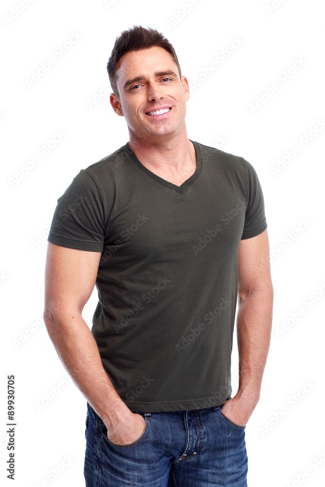 Young handsome man. Young handsome man.