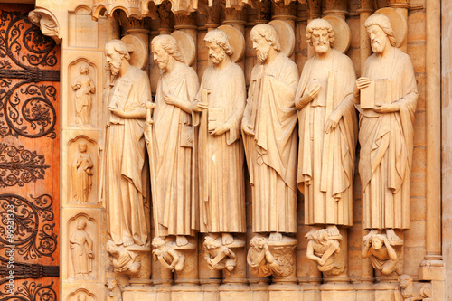 Detail of Notre Dame  Paris