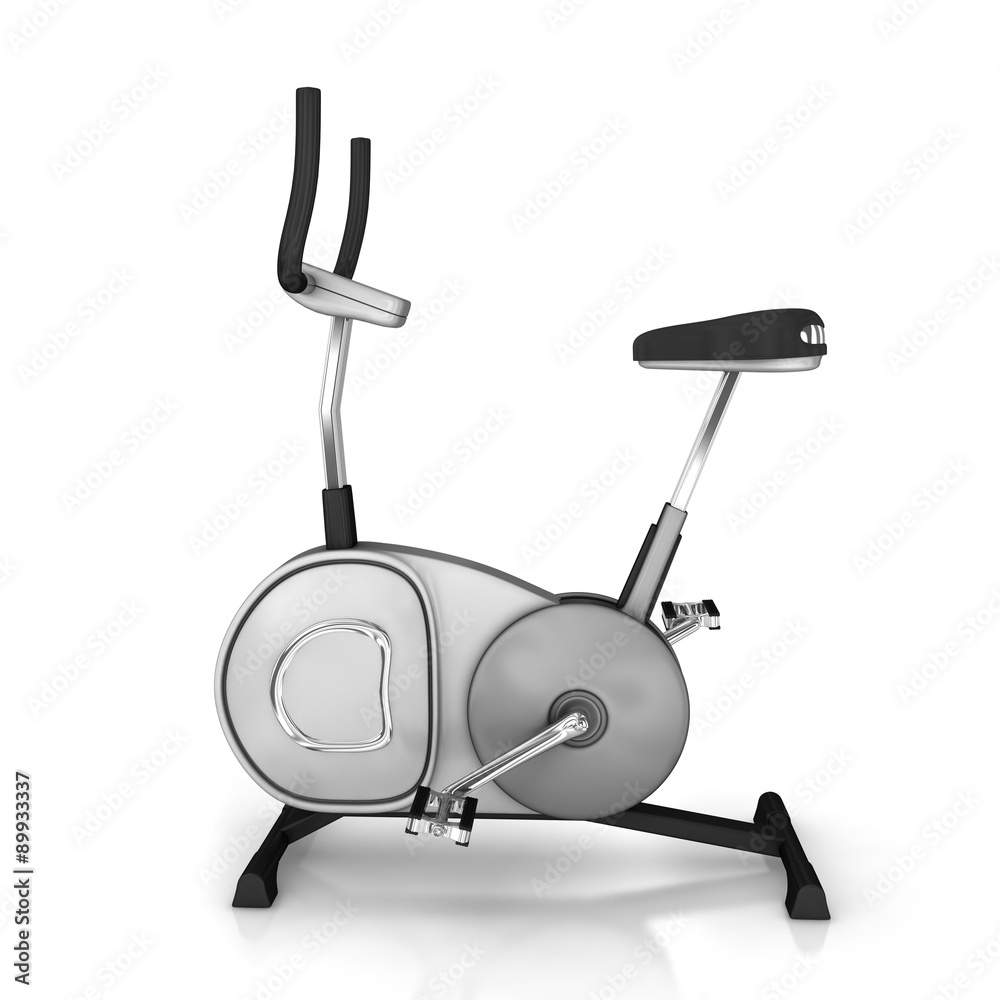 Exercise bike isolated on white background Exercise bike isolated on white background
