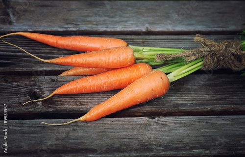 fresh crop of carrots tie beam