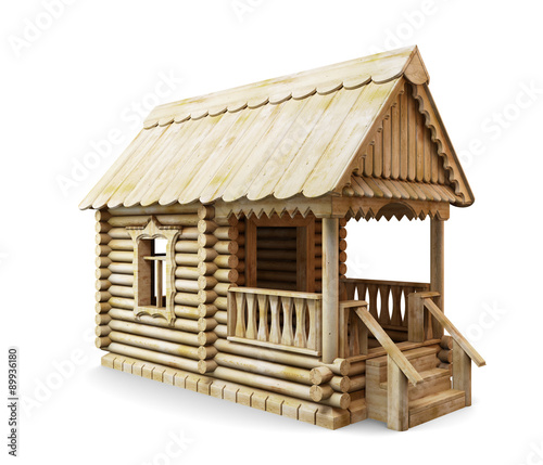 Fototapeta Naklejka Na Ścianę i Meble -  Wooden rural house