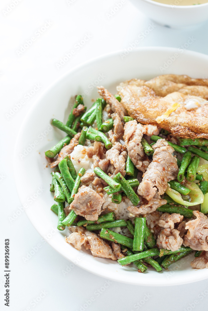 Fried chilly paste with pork, meat etc