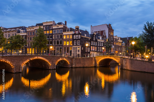Bridge intersection in Amsterdam, Netherlands