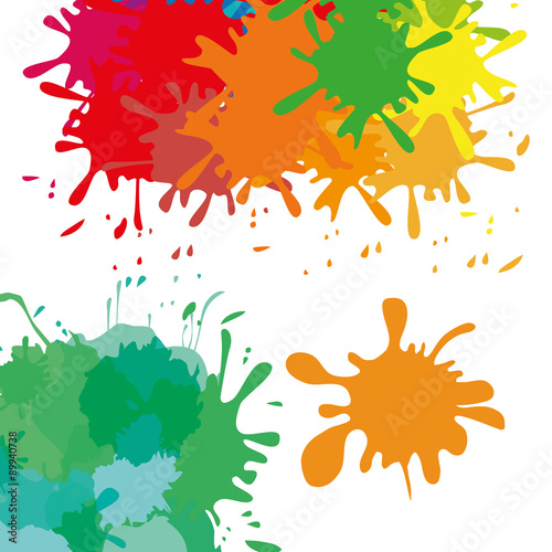 Paint splash design 