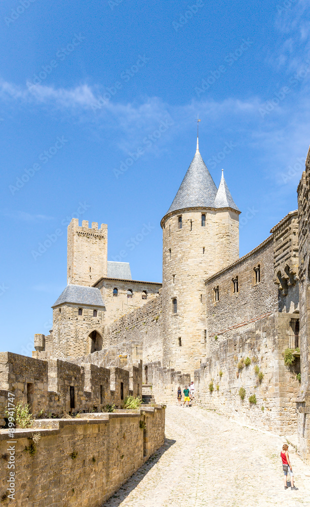 Carcassonne, France. Exotic medieval fortifications