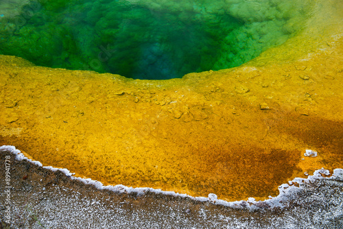 The Morning Glory Pool detail, Yellowstone National Park