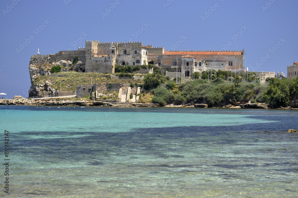 Pianosa island palace on the blu sea