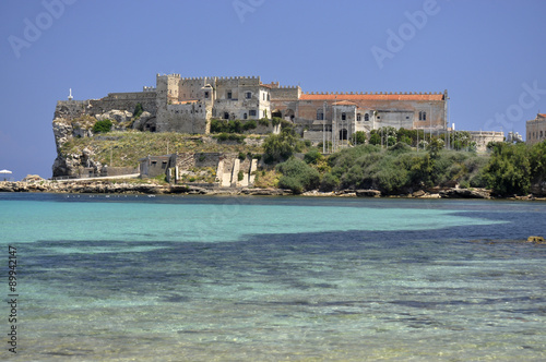 Pianosa island palace on the blu sea photo