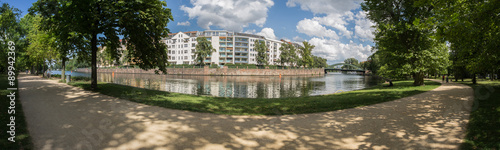 Photography berlin spree river high resolution panorama