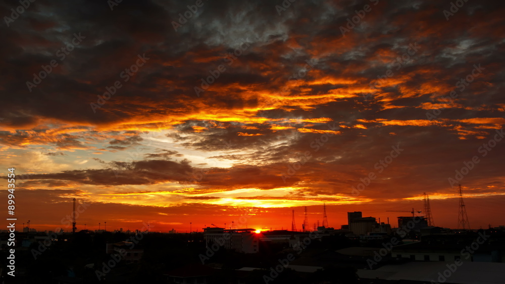 Time lapse view of Bangkok city skyline at sunrise, Thailand, 4K
Time lapse view of Bangkok city skyline at sunrise, Thailand, 4K
