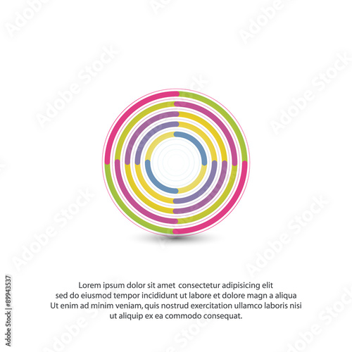 Circle sphere abstract logotyp