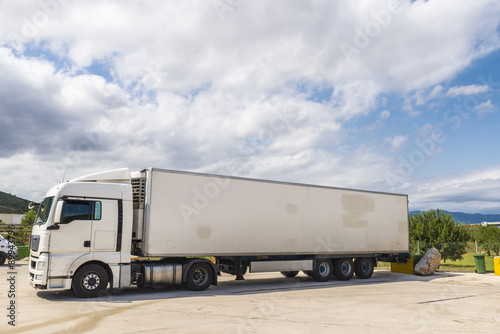 Truck parked